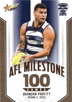 2023 Select AFL Footy Stars - AFL Milestones Games #MG29 Brandan Parfitt Front